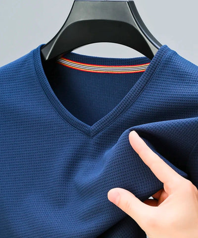 Camiseta Masculina Gola V Confortável Premium Respirável | Lê