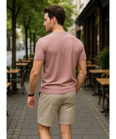 Camiseta Masculina Gola V Confortável Premium Respirável | Lê