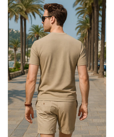 Camiseta Masculina Manga Curta Premium Textura Diferenciada | Eros