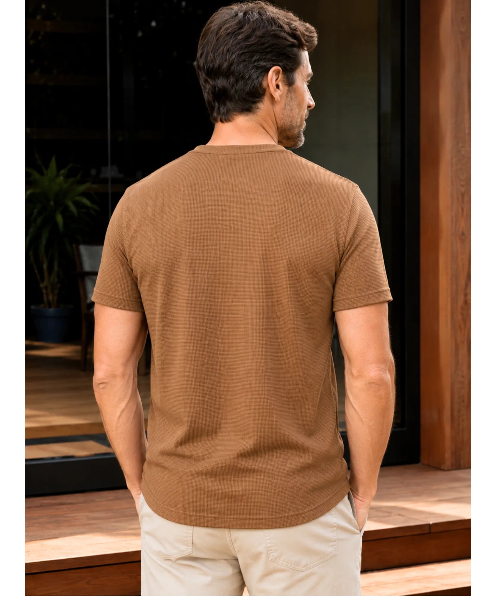 Comprar camiseta masculina manga curta textura diferenciada premium conforto superior casual social barato promoção ZARA
