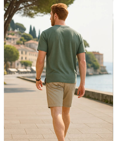 Comprar camiseta masculina manga curta textura diferenciada premium conforto superior casual social barato promoção ZARA
