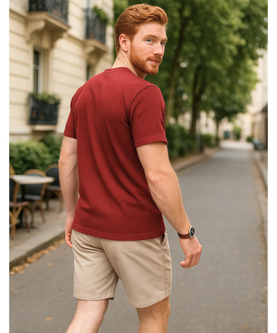 Camiseta Masculina Manga Curta Premium Textura Diferenciada | Eros