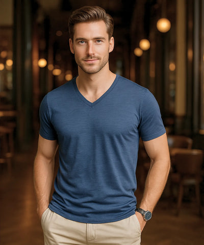 Comprar camisa masculina slim fit algodão azul premium confortável social casual moderna em promoção ZARA
