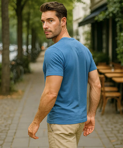 Camiseta Masculina Decote V Slim Fit Premium | Alê