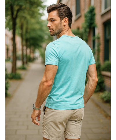 Camiseta Masculina Decote V Slim Fit Premium | Alê