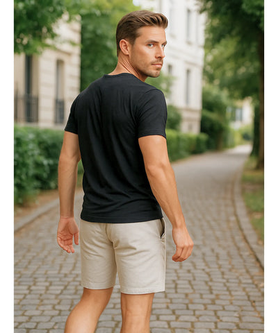 Camiseta Masculina Decote V Slim Fit Premium | Alê