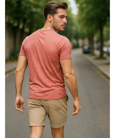 Camiseta Masculina Decote V Slim Fit Premium | Alê