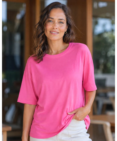Comprar Camiseta Oversized 100% Algodão Básica manga curta unissex confortável respirável casual em promoção ANELLIMN