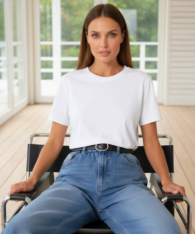 Camiseta Oversized Feminina Algodão Básica Casual | Mila