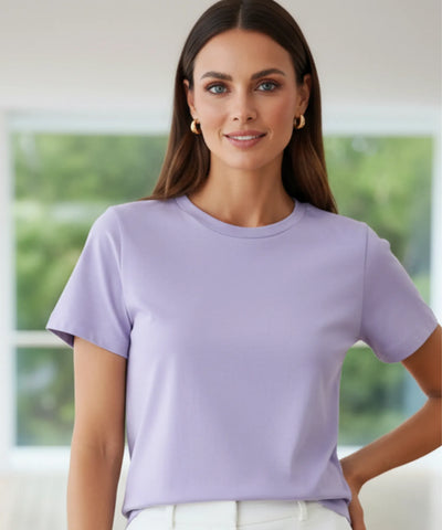 Camiseta Oversized Feminina Algodão Básica Casual | Mila