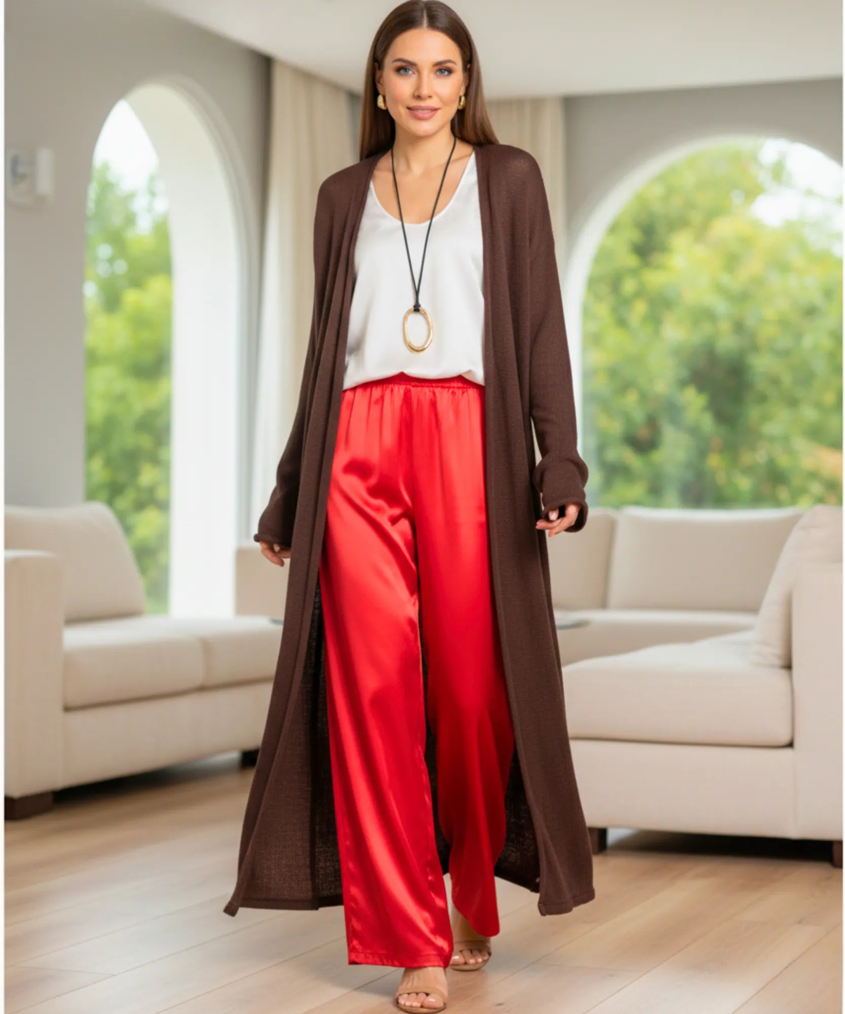 Comprar cardigan feminino longo em tricot basico e elegante para meia-estação e dias frios barato ZARA
