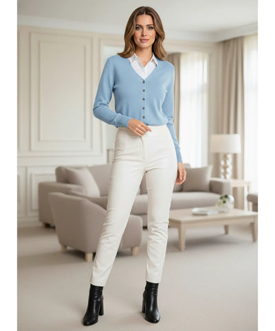 Cardigan Feminino Tricot Botões Elegante Confortável  | Nalie