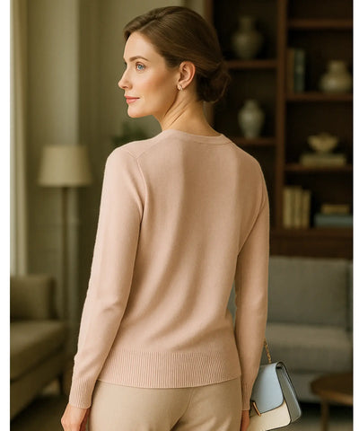 Comprar cardigan feminino tricot macio botões decote V manga longa escritório casual barato ou em promoção