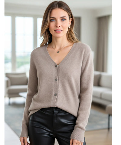 Cardigan Feminino Tricot Botões Elegante Confortável  | Nalie