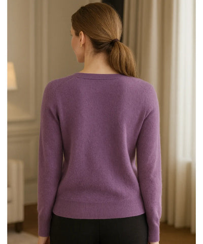 Comprar cardigan feminino tricot macio botões decote V manga longa escritório casual barato ou em promoção