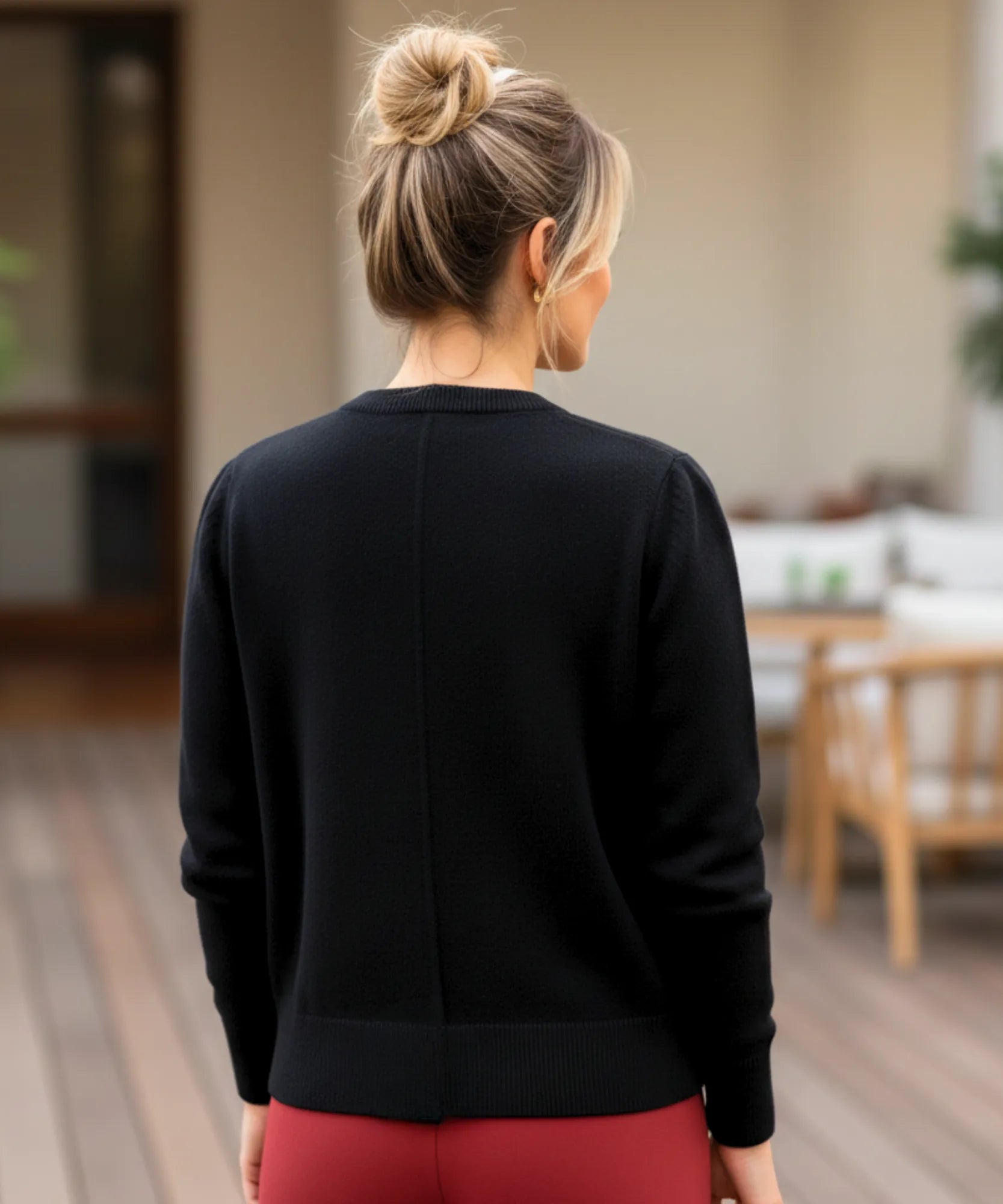 Comprar cardigan feminino tricot curto botões dourados gola redonda manga longa elegante casual em promoção ZARA