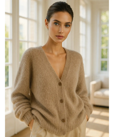 Comprar Cardigan feminino tricot pelúcia cinza alongado macio inverno confortável barato ou em promoção ZARA