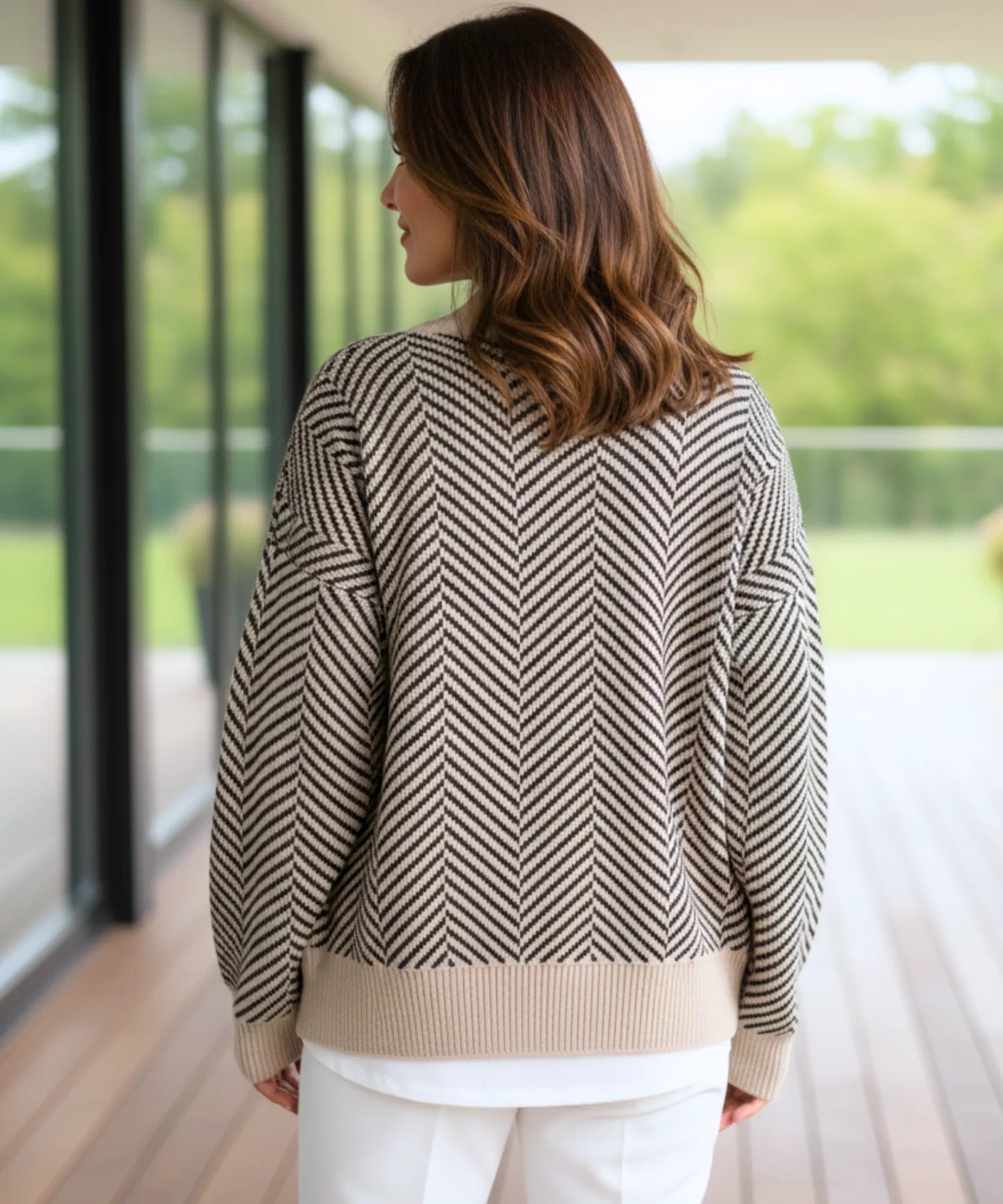 Comprar cardigan feminino tricot premium botões dourados elegante confortável trabalho barato promoção