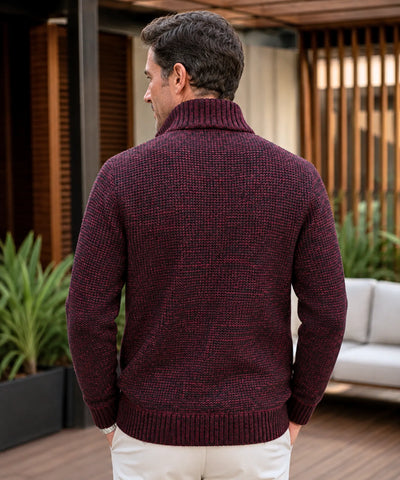 Comprar cardigan masculino tricot acolchoado térmico elegante inverno premium barato em promoção ZARA