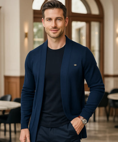 Cardigan Masculino Tricot Premium Elegante Confortável | Dilan