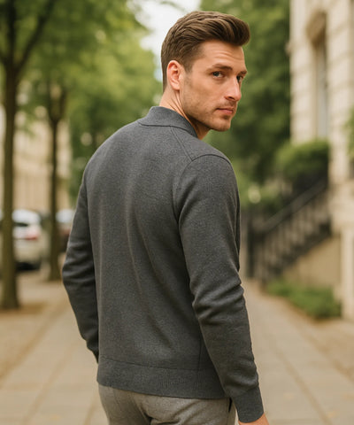 Cardigan Masculino Tricot Premium Elegante Confortável | Dilan