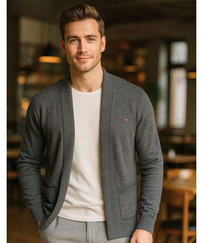 Cardigan Masculino Tricot Premium Elegante Confortável | Dilan