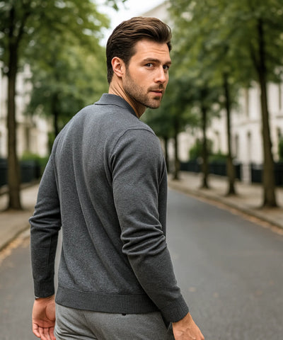 Cardigan Masculino Tricot Premium Elegante Confortável | Dilan