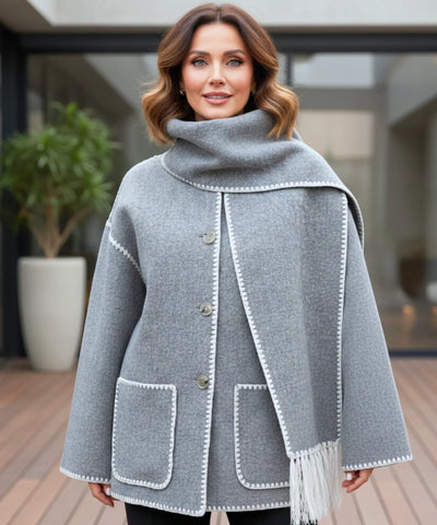 Comprar casaco feminino lã batida quente inverno elegante confortável trabalho social barato em promoção ZARA