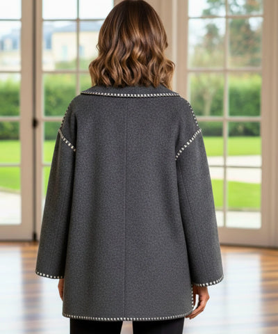 Comprar casaco feminino lã batida quente inverno elegante confortável trabalho social barato em promoção ZARA