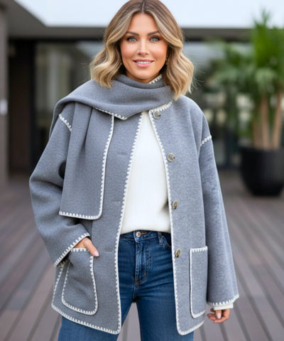 Comprar casaco feminino lã batida quente inverno elegante confortável trabalho social barato em promoção ZARA