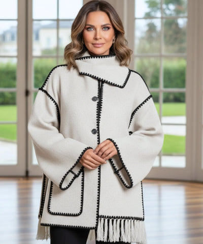 Comprar casaco feminino lã batida quente inverno elegante confortável trabalho social barato em promoção ZARA