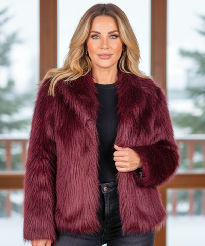 Comprar Casaco Feminino de Pelo Pelúcia Oversized térmico aquecimento natural inverno em promoção ZARA