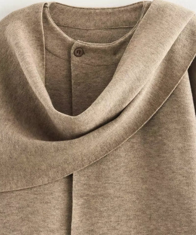 Comprar casaco feminino tricot oversized lã batida inverno quente confortável em promoção ZARA