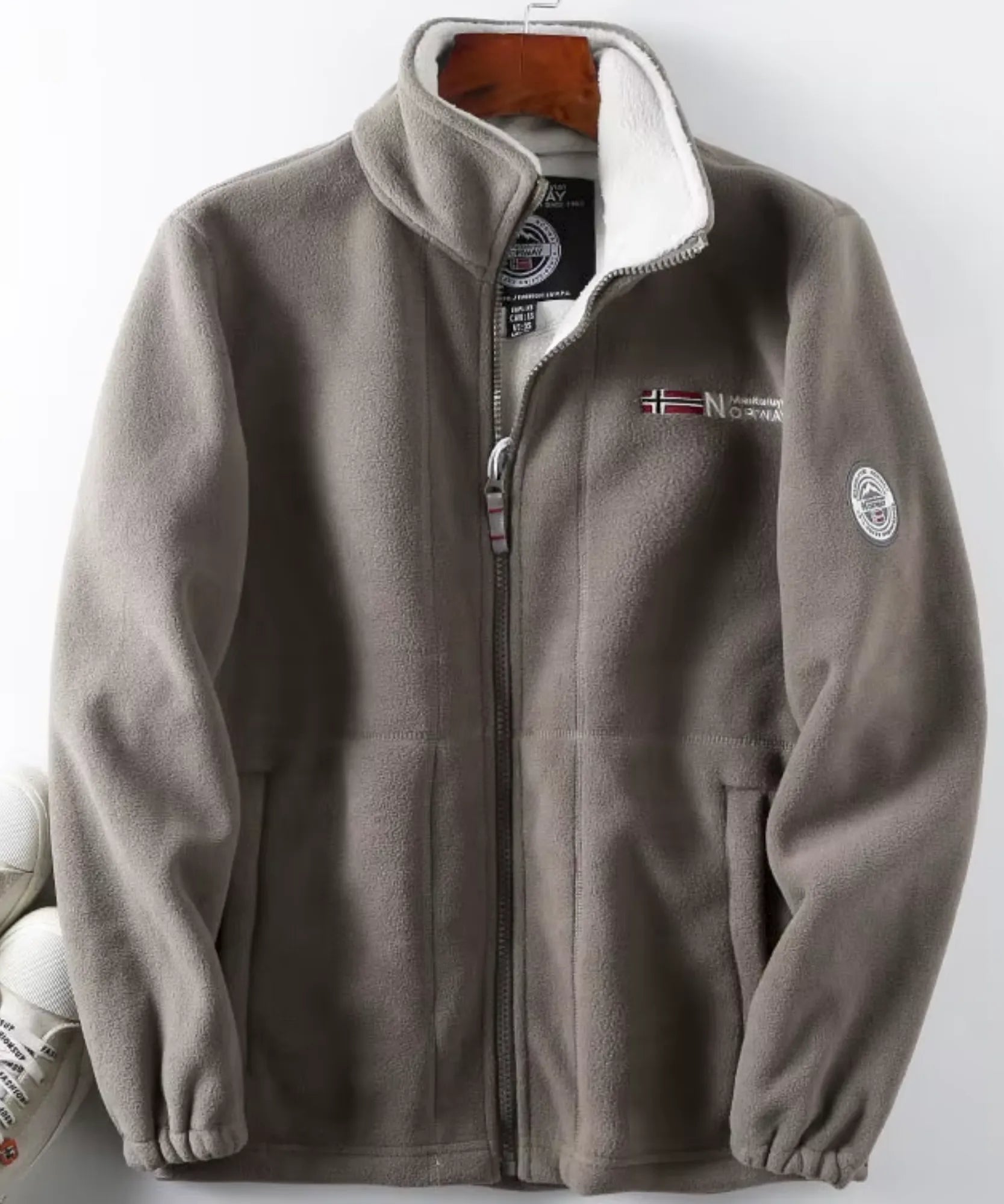 Comprar casaco masculino de lã com zíper gola alta térmico inverno outdoor trabalho em promoção ZARA
