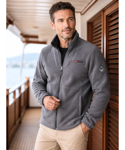 Comprar casaco masculino de lã com zíper gola alta térmico inverno outdoor trabalho em promoção ZARA