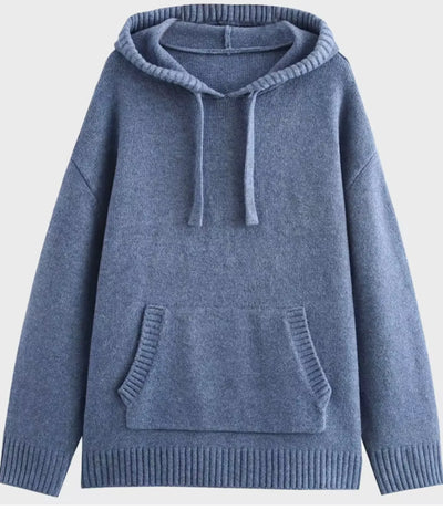 Casaco Moletom Feminino de Tricot com Capuz Elegante | Kenai