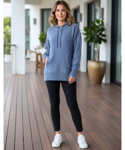 Casaco Moletom Feminino de Tricot com Capuz Elegante | Kenai