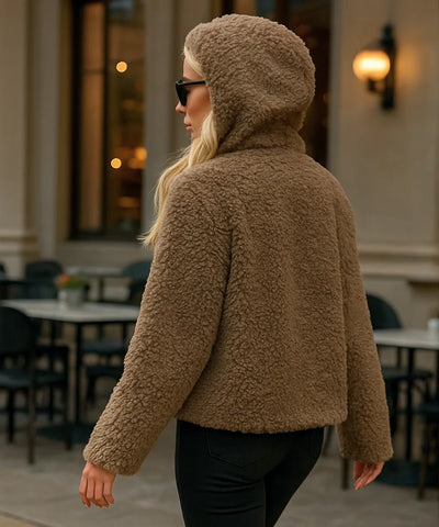 Casaco Teddy Feminino Grosso Forrado Para Inverno Elegante | Maluma