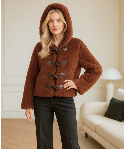 Casaco Teddy Feminino Grosso Forrado Para Inverno Elegante | Maluma