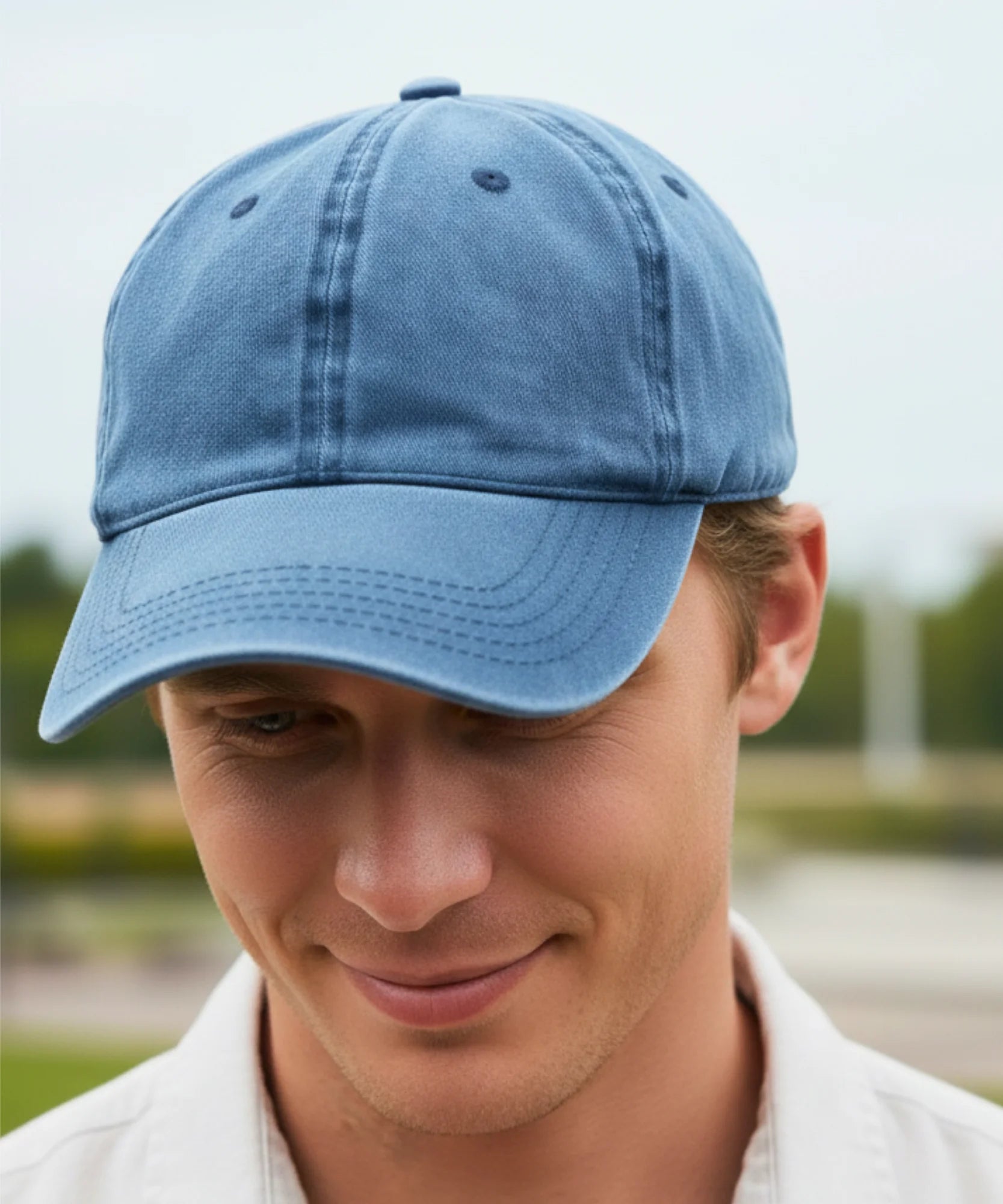 Comprar chapéu aba curva ajustável vintage estonado algodão premium casual unissex barato em promoção ANELLIMN