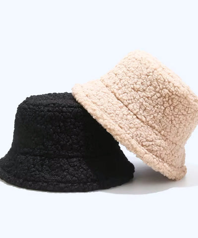 Chapéu Bucket Feminino Pelúcia Felpuda Aba Estruturada | Pluna