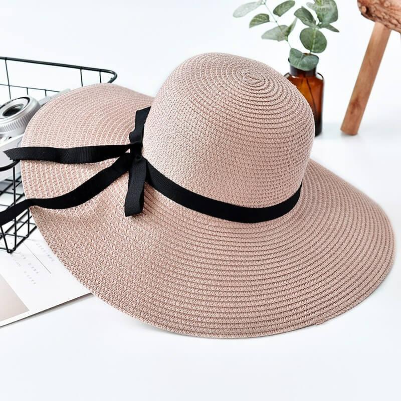Anellimn chapeu de palha moda panama original chapeu de palha praia com aba chapeu de rattan