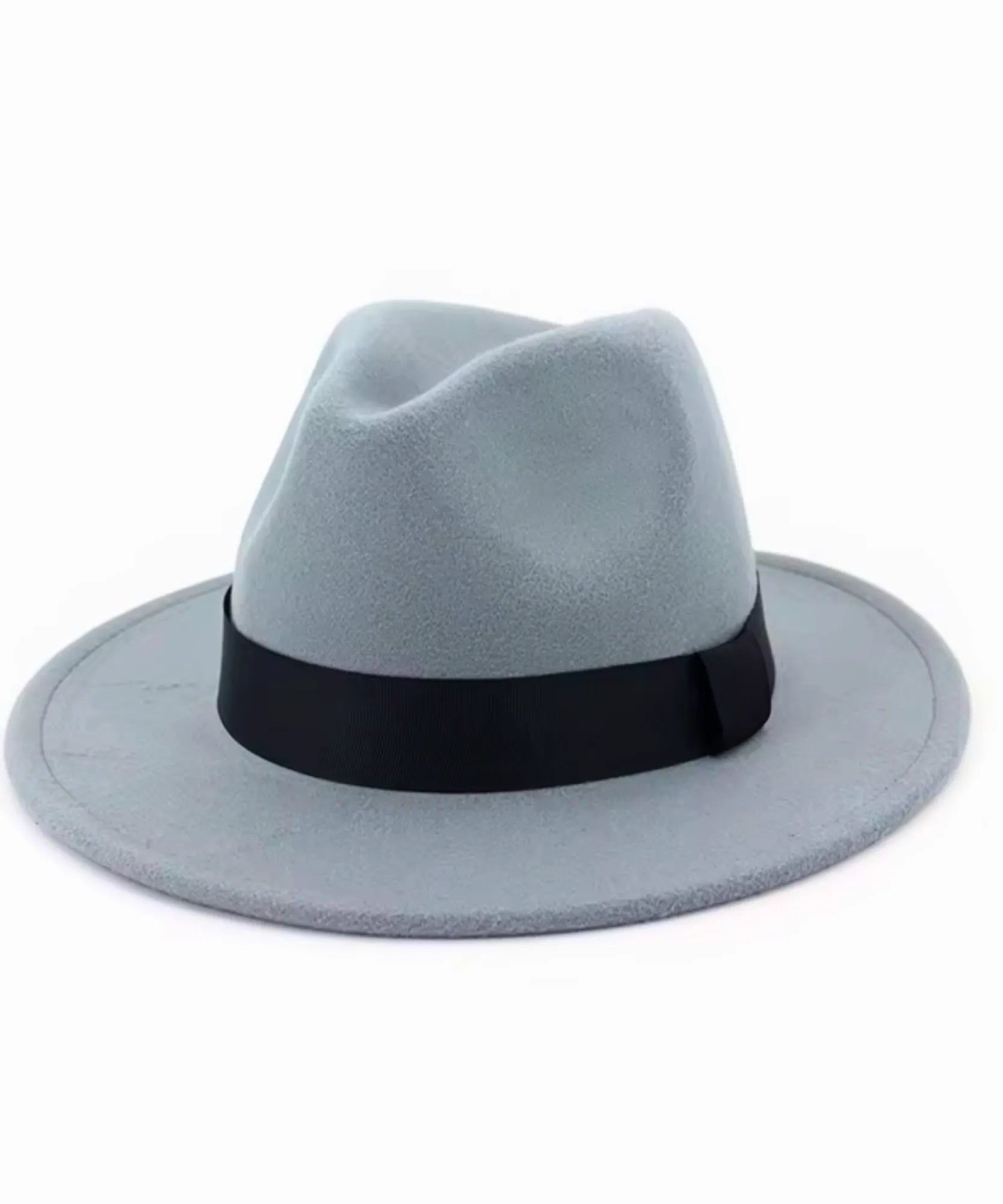 Comprar chapéu fedora feminino feltro aba reta copa clássica elegante outono inverno barato  ANELLIMN