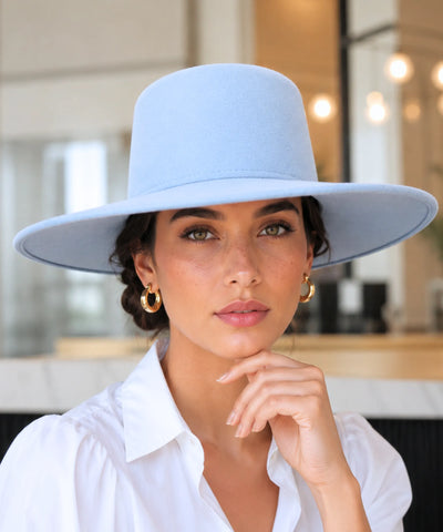 Comprar chapéu de feltro aba larga estruturado elegante para o dia a dia barato em promoção ANELLIMN