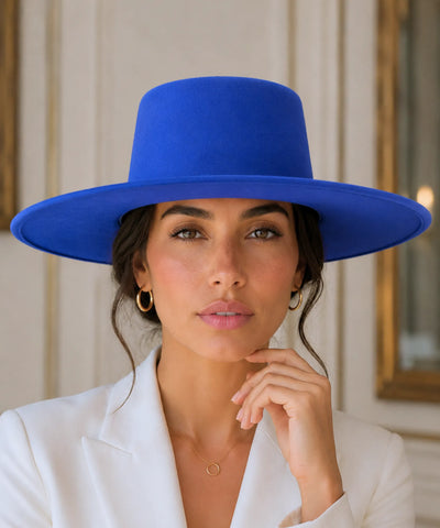 Comprar chapéu de feltro aba larga estruturado elegante para o dia a dia barato em promoção ANELLIMN