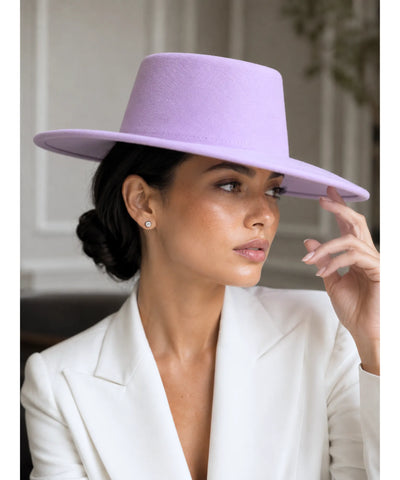 Comprar chapéu de feltro aba larga estruturado elegante para o dia a dia barato em promoção ANELLIMN