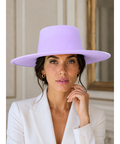 Comprar chapéu de feltro aba larga estruturado elegante para o dia a dia barato em promoção ANELLIMN