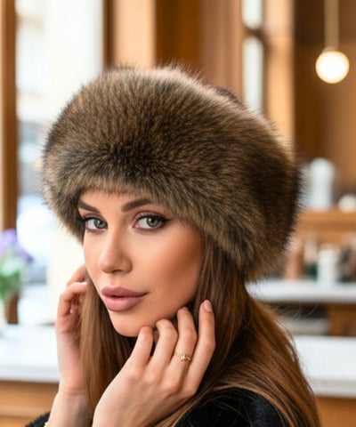 Chapéu Feminino de Inverno com Pele Macia e Elegante | Lica