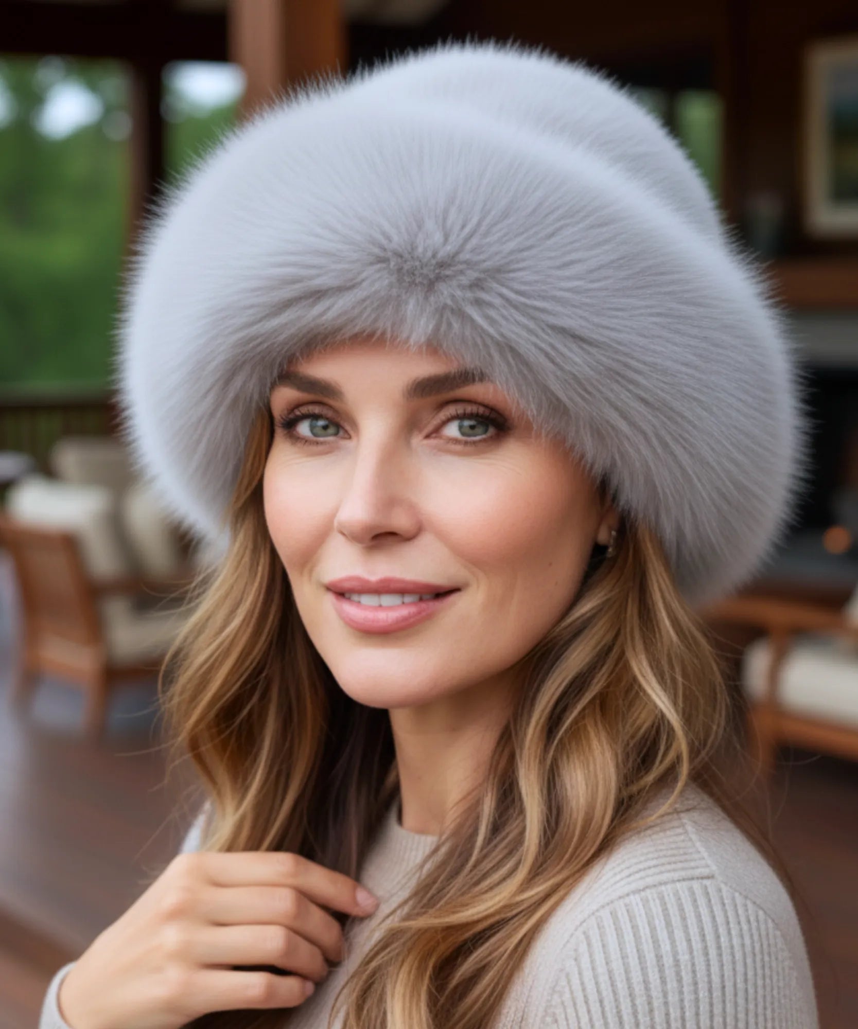 Comprar Chapéu Feminino de Inverno com Pelúcia Térmico Elegante ZARA