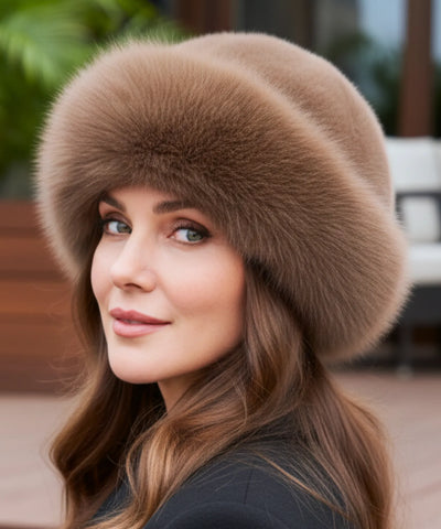 Comprar Chapéu Feminino de Inverno com Pelúcia Térmico Elegante ZARA